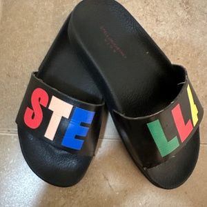 Kids Logo print Stella McCartney slides